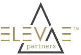 A black and gold logo for the levee partners.